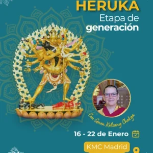 Retiro de Heruka Etapa de Generación en KMC Madrid La Sierra con Guen Kelsang Chokga, del 16 al 22 de enero de 2026.